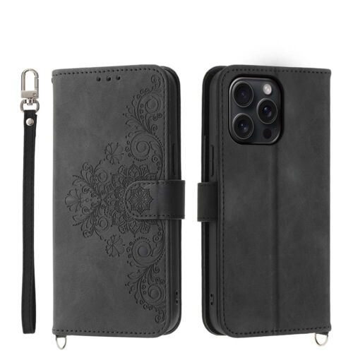 PU Leather Case For iPhone 15 14 13 12 11 Pro Max XS XR Flip Wallet Phone Cover - Picture 19 of 39