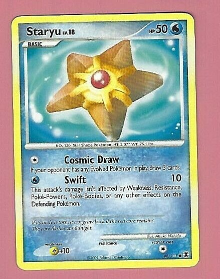POKEMON STARYU CARD FREE SHIPPING | eBay