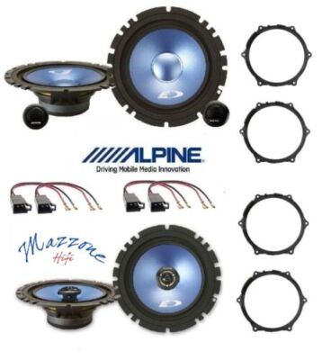 ALPINE SXE17CS SXE17C2 KIT 6 LAUTSPRECHER SEAT IBIZA 2008-2017 VORNE/HINTEN AUTO