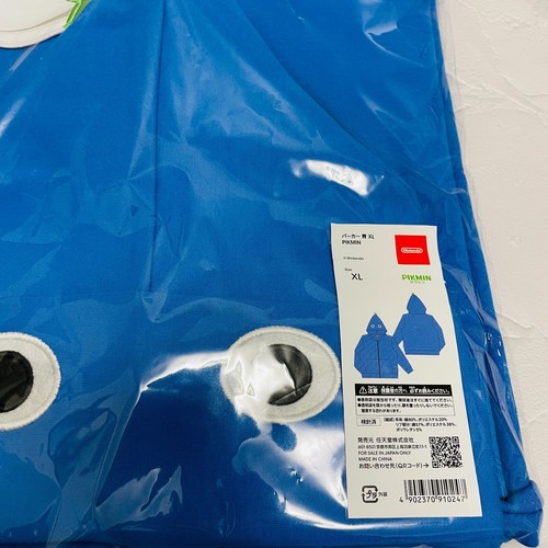 PIKMIN Hoodie Parka Shirt Nintendo official Limited Blue Size US:L (JP:XL) New - Picture 8 of 12