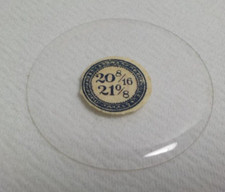 GLASS POCKET WATCH CRYSTAL WATCHMAKER SIZE 20 8/16 21 0/8 REPLACEMENT PART 506