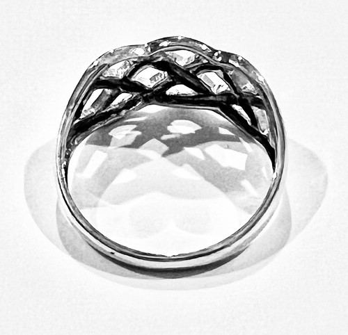 NEW Celtic Irish Knot Basket Weave Design Sterling Silver Ring - Size 8 - Picture 2 of 2