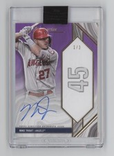2022 Topps Luminaries Mike Trout Home Run Kings Auto Autograph Uncirculated 1/3
