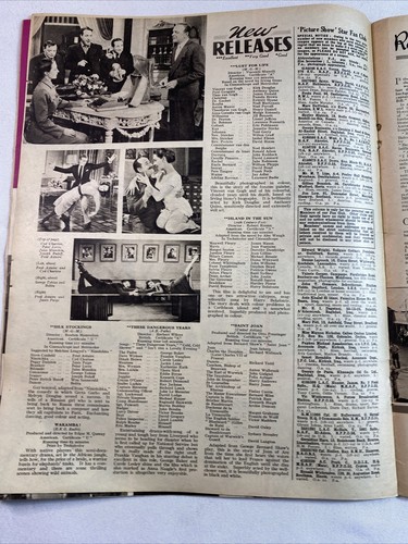 Vintage Picture Show Magazine 1957 Frankie Vaughan Carole Lesley Pat Boone - Picture 9 of 12