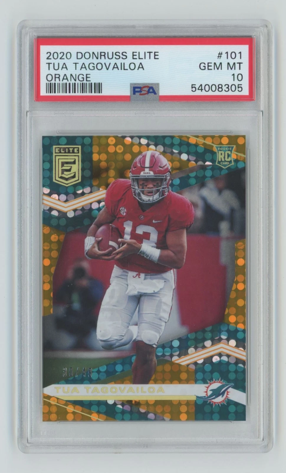 Tua Tagovailoa Panini Donruss Elite #101 Orange