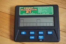 Vintage RADICA Pocket Blackjack 21 Electronic Handheld Game 1350 Works