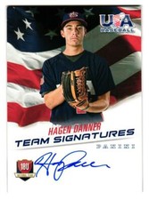2015 Hagen Danner Panini USA Baseball Rookie Auto 151/499 - Toronto Blue Jays