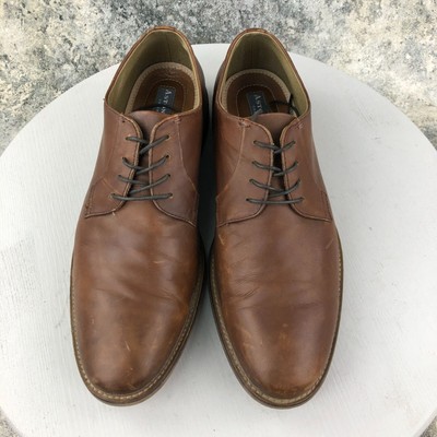 Aston Grey Men’s 11.5 Shoes Cenalian Leather Lace Up Oxford Round Toe Dress Aston Grey Collection Mens Oxford Shoes Black Leather Cap  main image 2