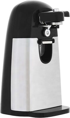 3-In-1 Electric Can Opener, Bottle Opener and Knife Sharpener, Stainless Steel