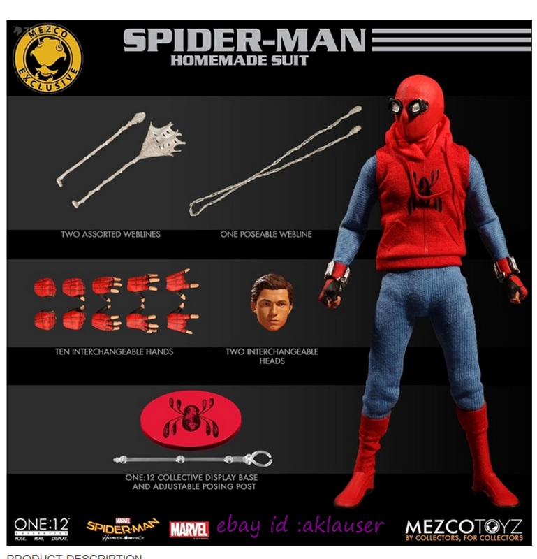 メズコ　限定　スパイダーマン　ステルススーツ　Mezco Toyz One:12 楽天市場】Mezco Toyz One:12 PX限定 スパイダーマン ステルス
