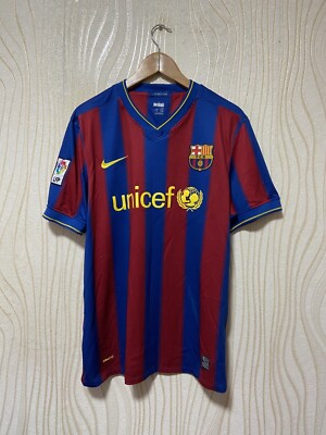 BARCELONA 2009 2010 HOME FOOTBALL SHIRT SOCCER JERSEY NIKE 343808