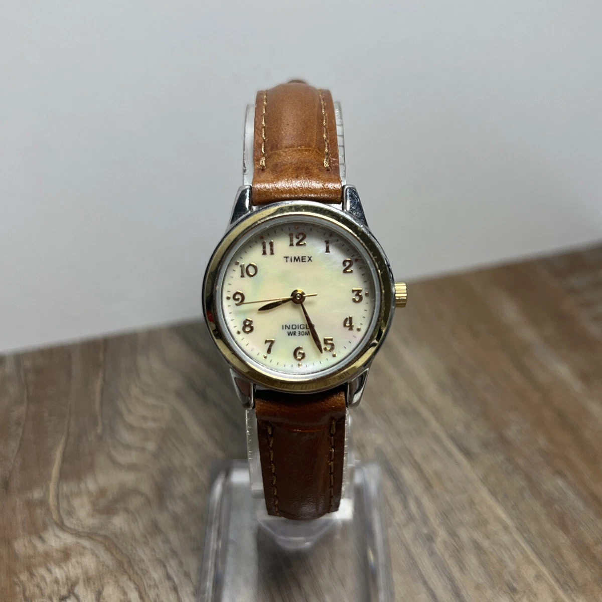 Women's Timex Elevated Classics Watch Brown Leather Dress Casual