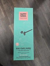 Happy Sinks Magnetic Dish Cloth Holder Charcoal Brand New