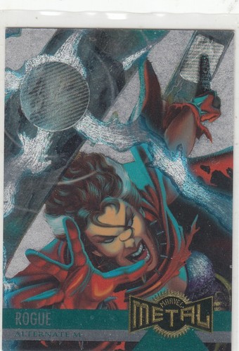1995 MARVEL METAL ALTERNATE ROGUE STRENGTH POWER GRID FLEER #132 CARD