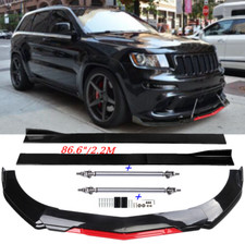 Frontspoiler Spoilerschwert Frontlippe + Sideskirts für Jeep Grand Cherokee WK2