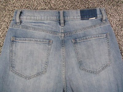Daze Jeans Womens 27 Blue Denim Straight Leg High Rise Medium Wash Retro 27x30