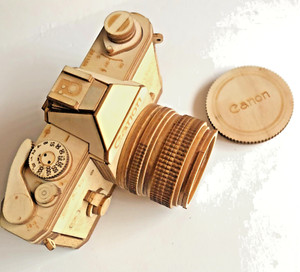 Wooden CANON FTb Collectible Model Camera Replica