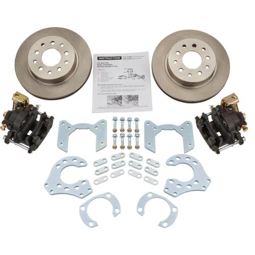 Bolt-On Rear Disc Brake Kit w/ E-Brake Caliper, Fits Ford 9 Inch - Zdjęcie 1 z 22