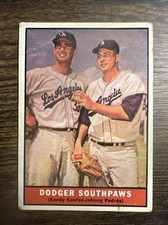 1961 TOPPS SANDY KOUFAX SOUTHPAWS CARD #207 VG OR BETTER *Hot Corner Vintage*