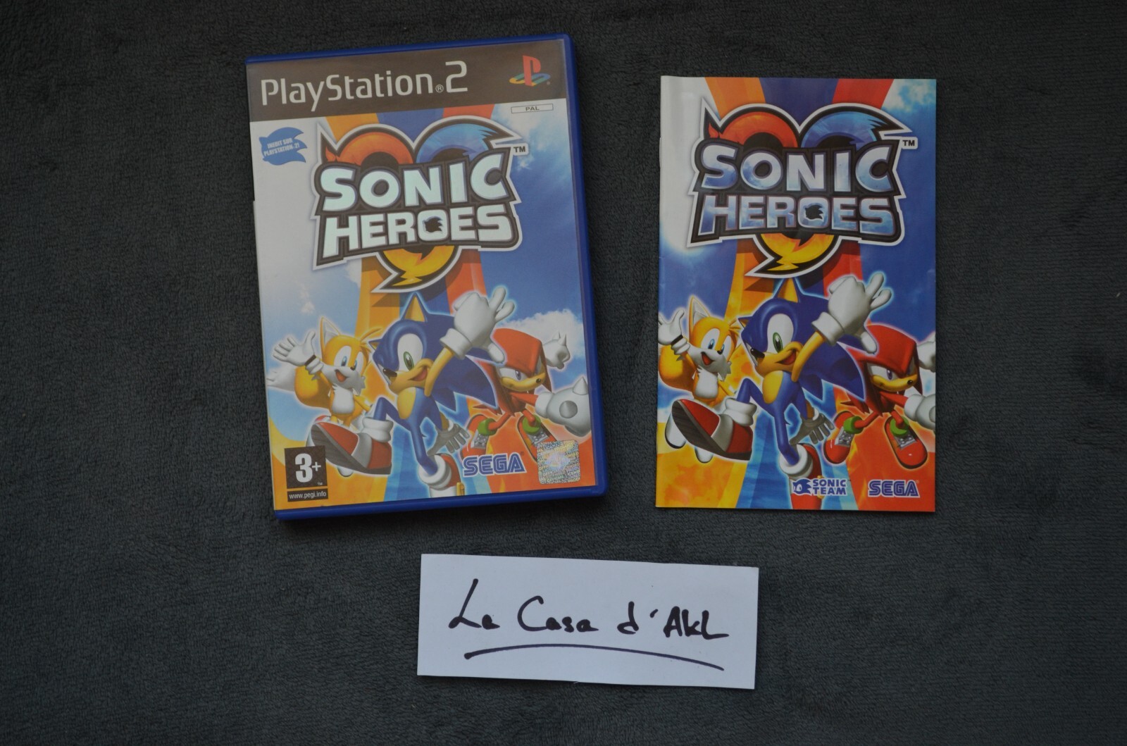 Sonic Heroes complet sur Playstation 2 - PS2 FR TTBE