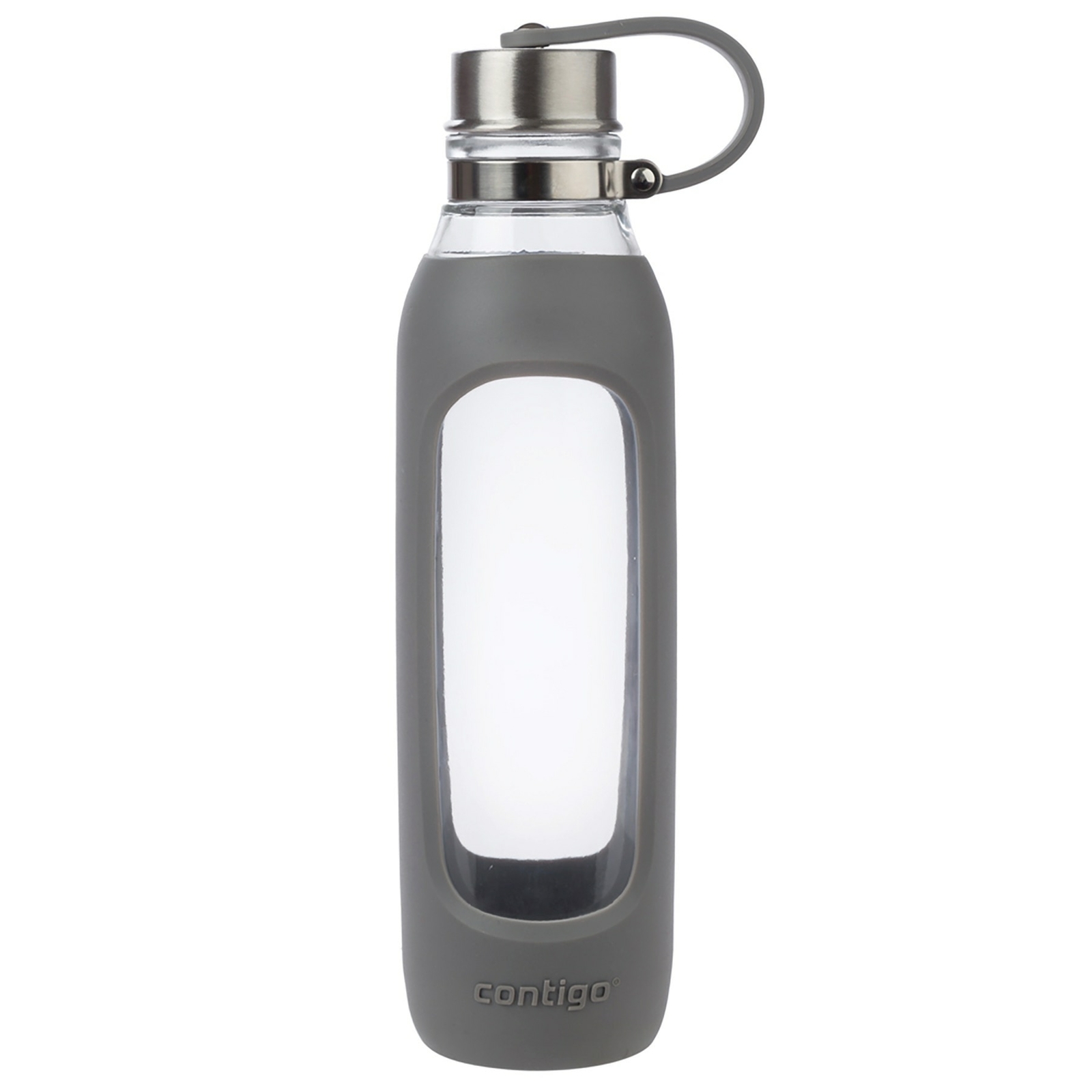 Contigo Pureza De Vidrio Botella de Agua 20oz humo gris con mangas y tapa de acero (3 paquetes) Contigo Pureza De Vidrio Botella de Agua 20oz humo gris con mangas y tapa de acero (3 paquetes)
