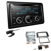 Pioneer Autoradio CD Bluetooth USB Einbauset FüR Smart Forfour 2004-2006 Schwarz