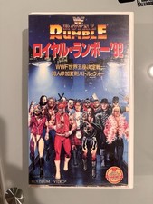 VINTAGE WWF ROYAL RUMBLE 1992 VHS TAPE WWE RETRO LEGENDS JAPANESE VERSION RARE!!