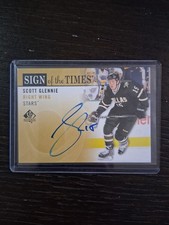 Scott Glennie 2012-13 SP Authentic Sign of the Times Rookie Auto #SOT-SG Dallas