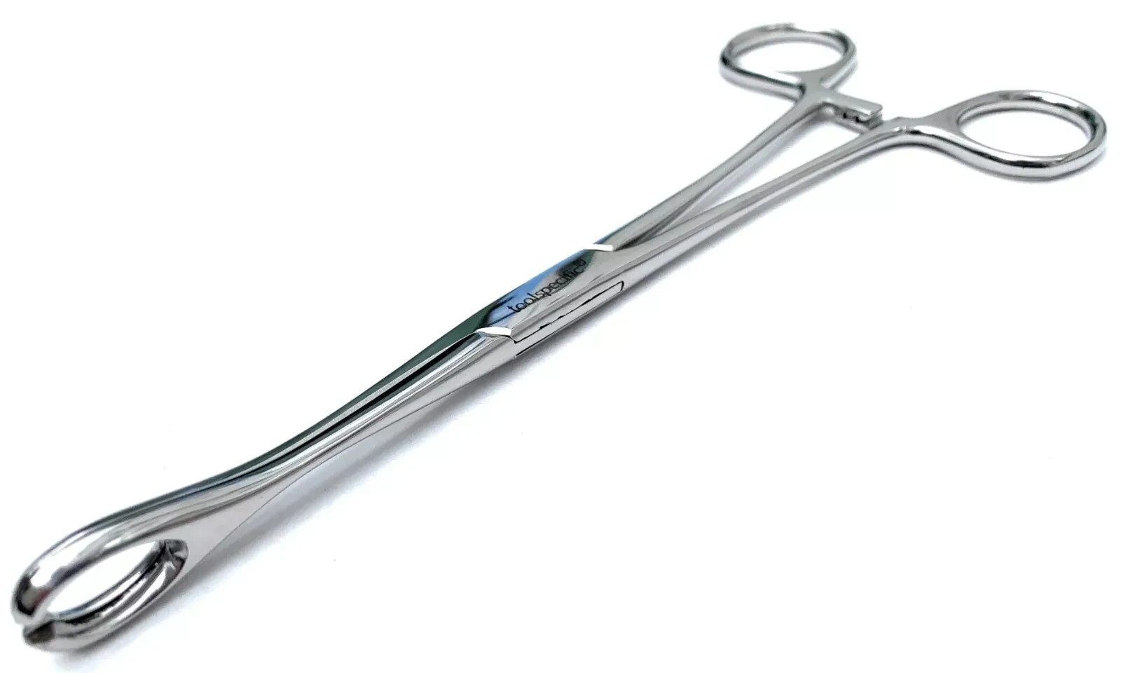 Foerster Slotted No Serration Smooth Jaw Clamps Round Body Piercing Forceps