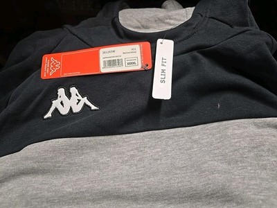 Kappa Daccio Hoodie Size 4XL Black/Grey Melange