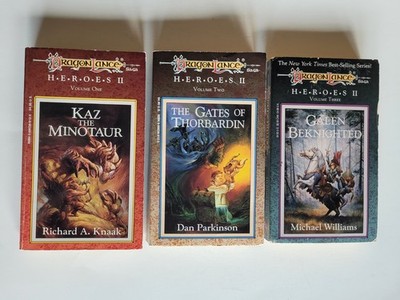 TSR DragonLance Heroes II Trilogy Paperback Complete Set Books 1-3