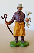 Vintage 1980's BRITAINS Farmer with a Lamb and staff Farm Animals