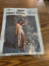 One Size Pantyhose, Taupe , Reinforced Toe NEW NOS from the pic n Save
