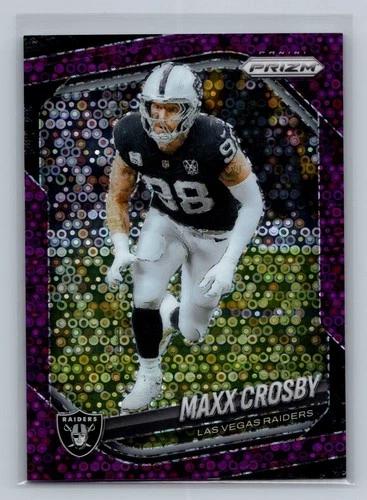 2025 Panini Prizm Football No Huddle Purple Maxx Crosby #195