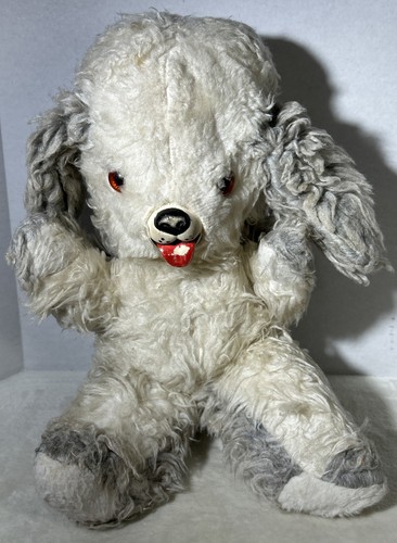 Vintage Rushton Co Dog Plush 16” Rubber Face RARE Puppy Stuffed Animal