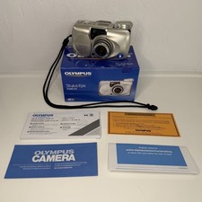 TESTED AND WORKING Olympus Stylus Zoom MJU-II 170 35mm Film Camera - With Box