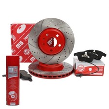 Bremsscheiben + Bremsbeläge + Bremsenreiniger vorne für AUDI A4 Allroad B8, A5