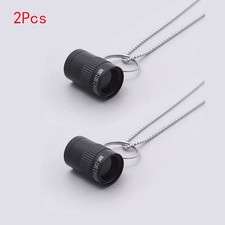 2Pcs Pocket-size Miniature Telescope Necklace