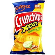 Lorenz X-Cut Crunchips Cheese & Onion Flavour 75g × 12 pack - The Bottle Club