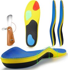 240 lbs Plantar Fasciitis Relief Insoles Men Comfort PORON Shoe Inserts for W...