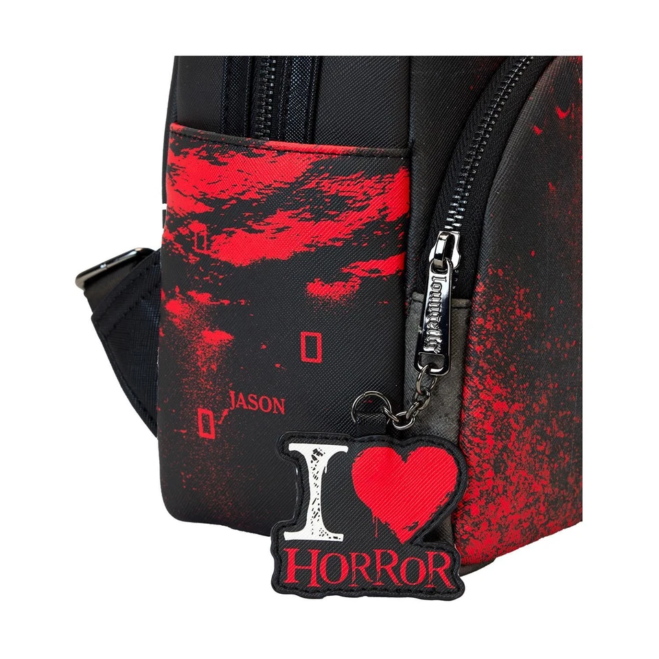Loungefly Warner - Brothers Friday the 13th - I Heart Horror - Mini Backpack - - Bild 2 von 3