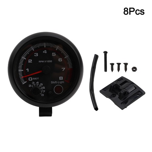 3 75 Inch LED Shift Light Car Tachometer Gauge 12V for 4 8 Cylinder Engines - Picture 4 of 24