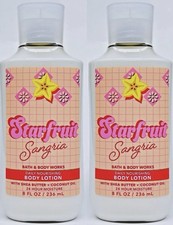 2 PACK Bath Body Works STARFRUIT SANGRIA Body Lotion Discontinued FREE SHIP