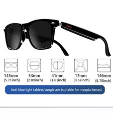 SENBONO Smart Glasses Outdoor Smart Sport Hands-Free Call Music Headphone Anti-B