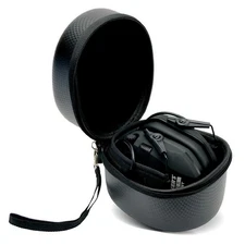 Walker's Game Ear Razor Patriot Black Electronic Earmuff Carry Case GWP-REMSC
