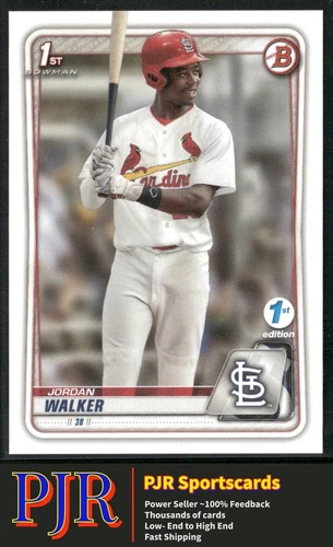 Jordan Walker 2020 Bowman Draft 1st Edition #BD-57 Cardinals 35% Off 4+