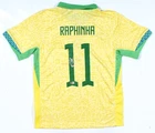Raphinha Autographed Brazil Home Soccer Jersey #11 - Beckett Hologram *M