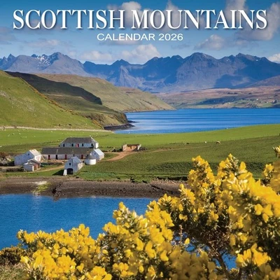 BRANDED 2026 Scotland Calendar: Scottish Mountains - Square Wall Calendar - Month to Vie