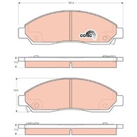 Bremsbelagsatz Scheibenbremse Hinten FüR Mitsubishi Lancer CZA 08 Bis 26 Neu