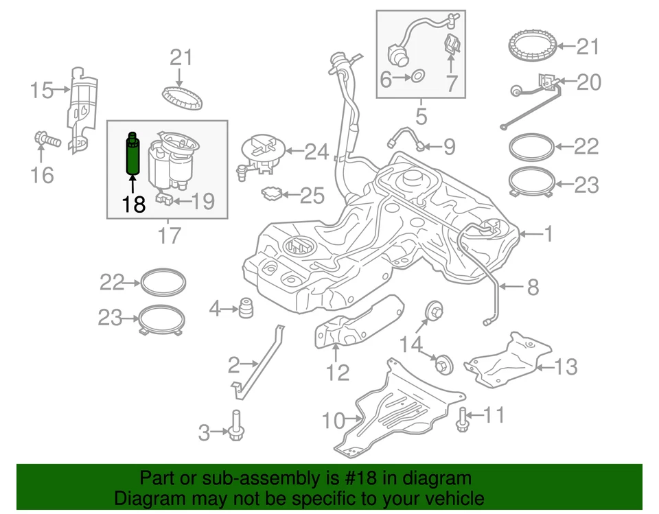 Filtro de combustible original Audi 8K0-201-511-TA Foto 2 de 2